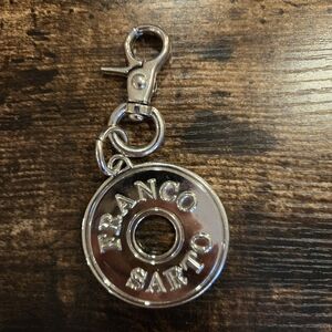 Franco Sarto Silvertone Purse Jewelry, Key Chain, Heavyduty Clip